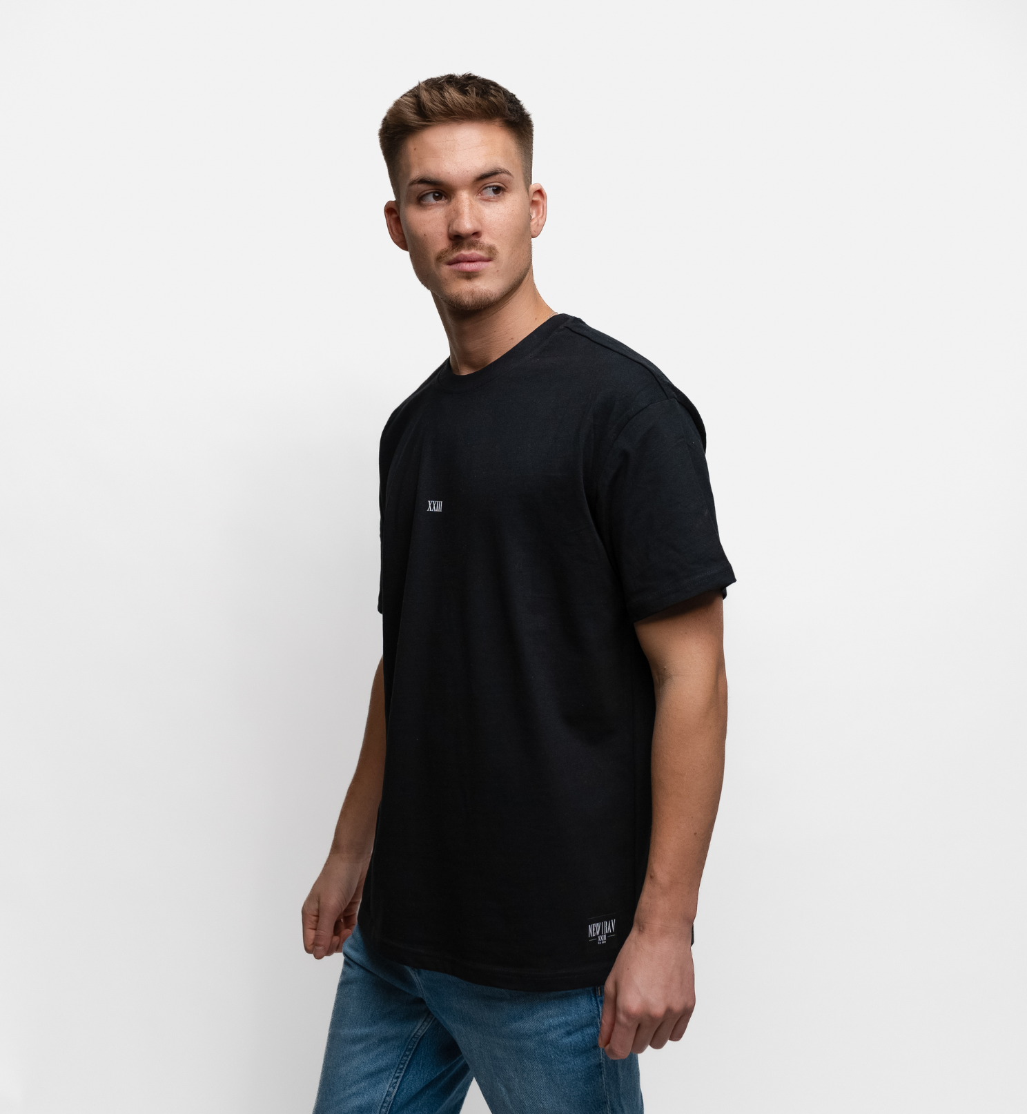 NB Campbell Oversize Shirt Black 240gsm