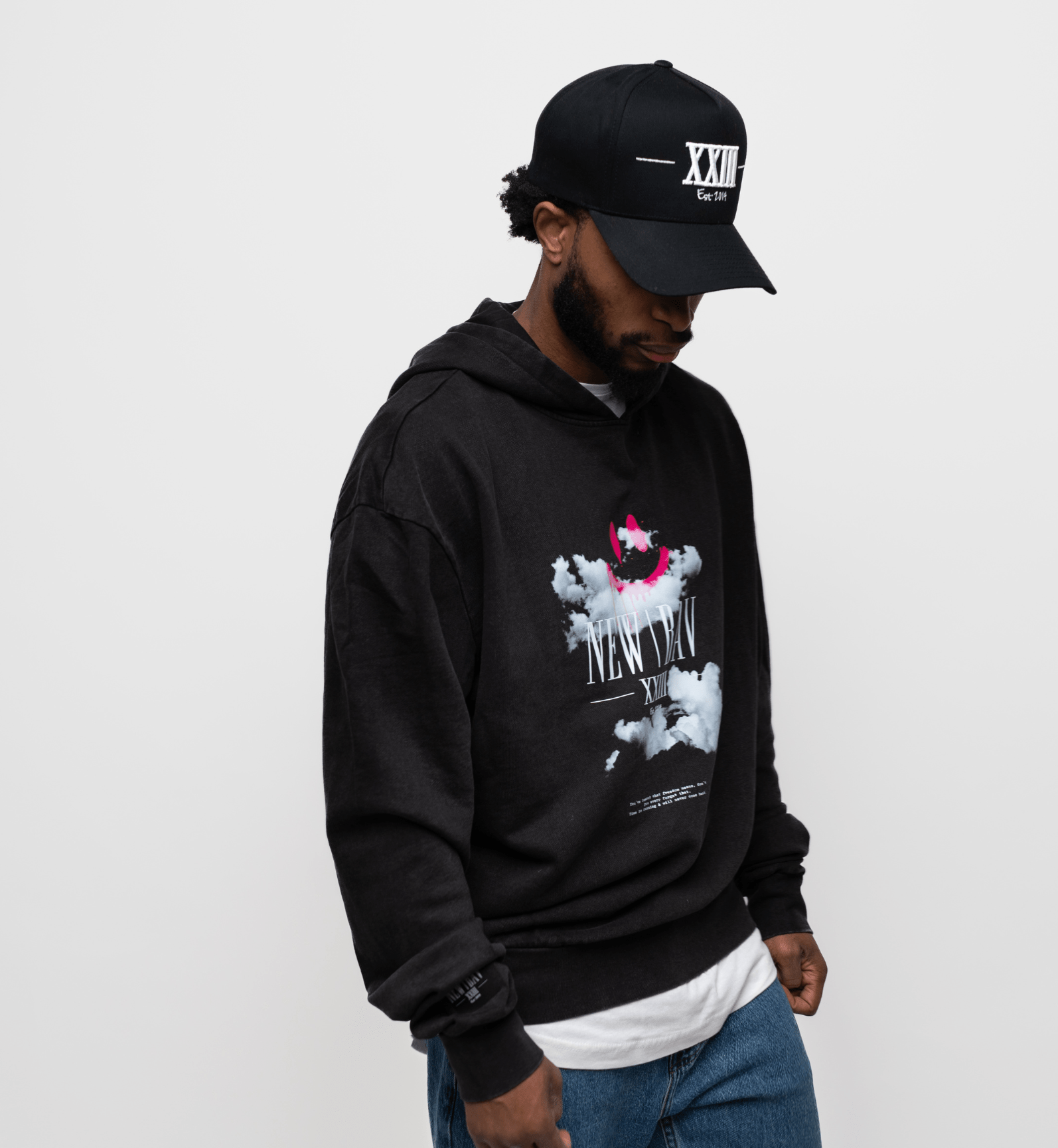 NB Genzou Washed Oversize Hoodie Asphalt - new - bav
