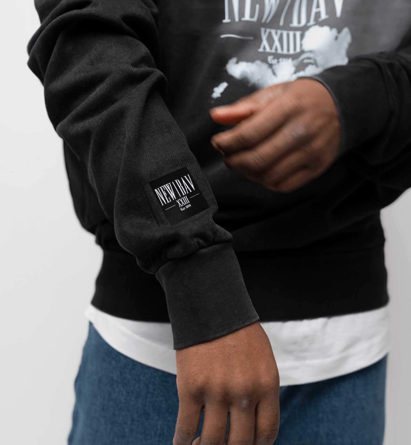 NB Genzou Washed Oversize Hoodie Asphalt - new - bav
