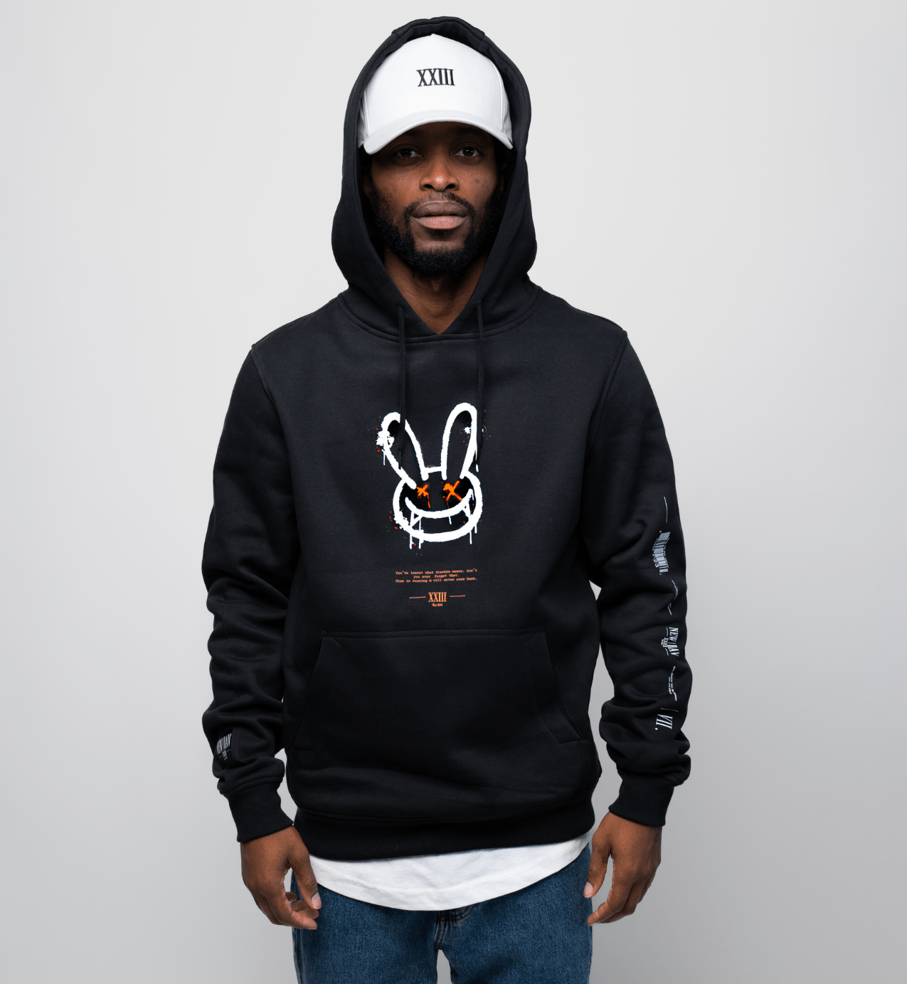 NB Owen 1 - 100 Limited Hoodie Black - Fluo Orange - new - bav