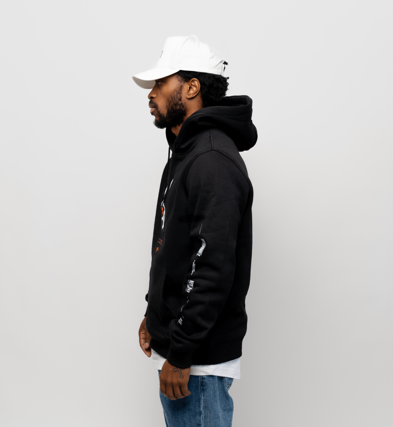 NB Owen 1 - 100 Limited Hoodie Black - Fluo Orange - new - bav
