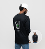 NB Owen Longsleeve - Black Fluro Green - new - bav