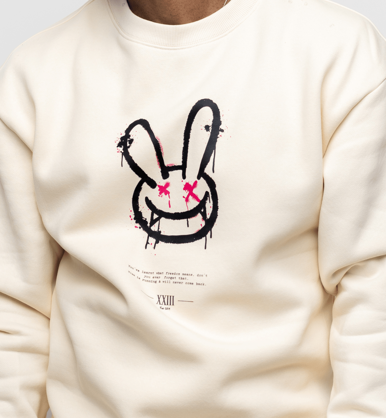 NB Owen Sweatshirt Offwhite - Blackprint - new - bav