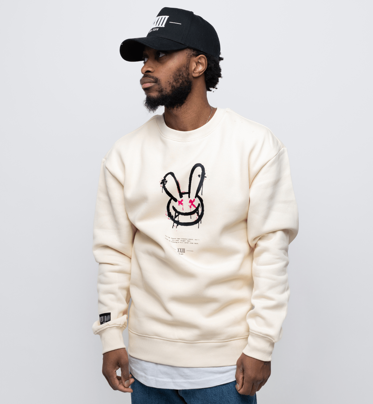 NB Owen Sweatshirt Offwhite - Blackprint - new - bav