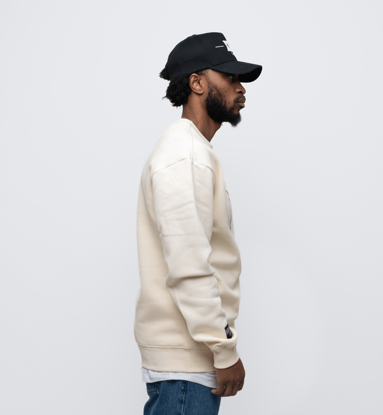 NB Owen Sweatshirt Offwhite - Blackprint - new - bav