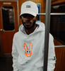 NB Owen 1-100 Limited Hoodie White - Fluo Orange