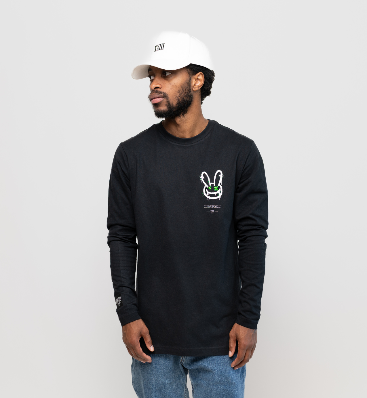 NB Owen Longsleeve - Black Fluro Green