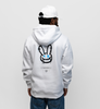 NB Owen Hoodie - White Fluro Blue