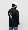 NB Owen Longsleeve - Black Fluro Green