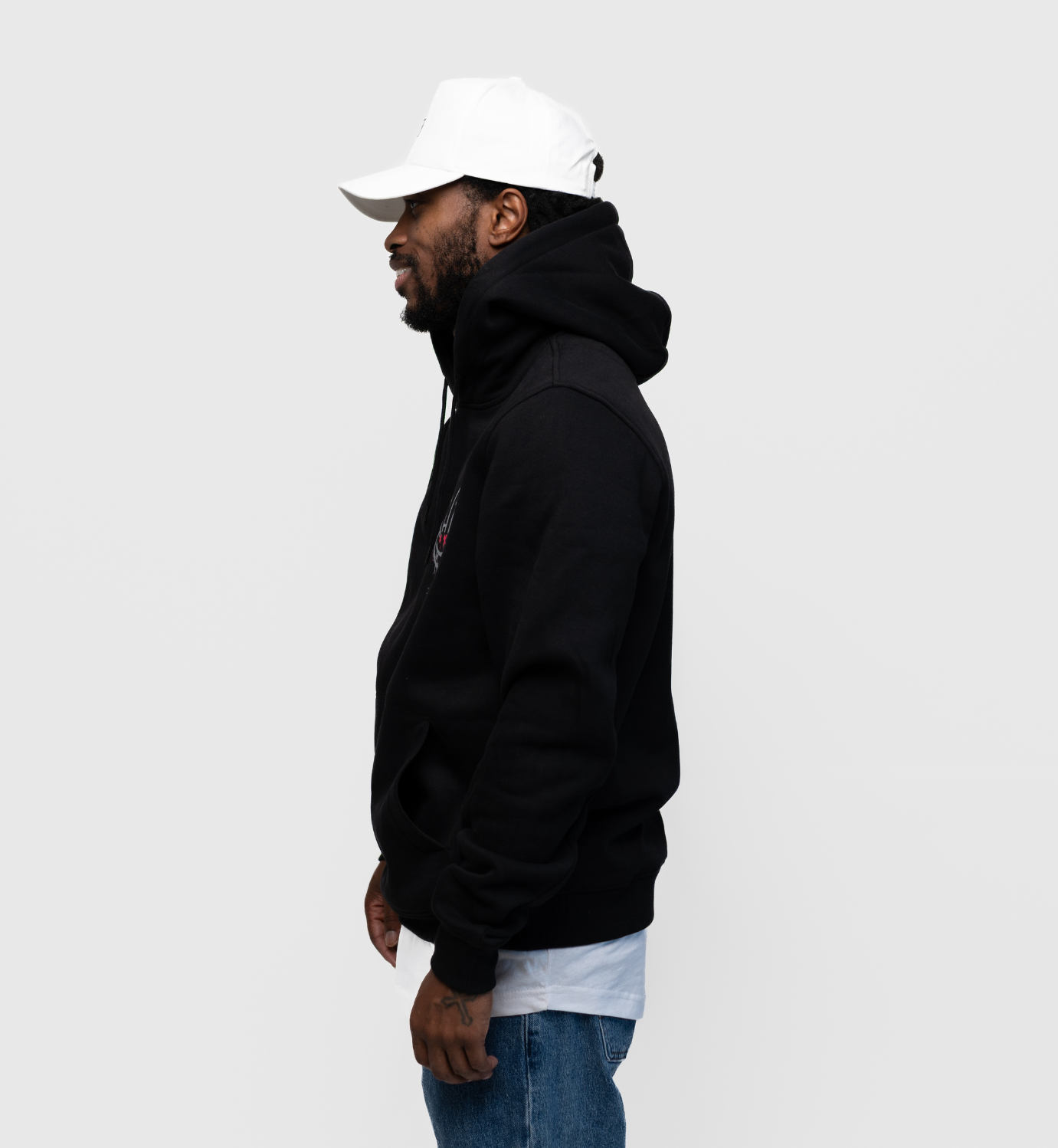 NB Owen Hoodie - Black Fluro Pink