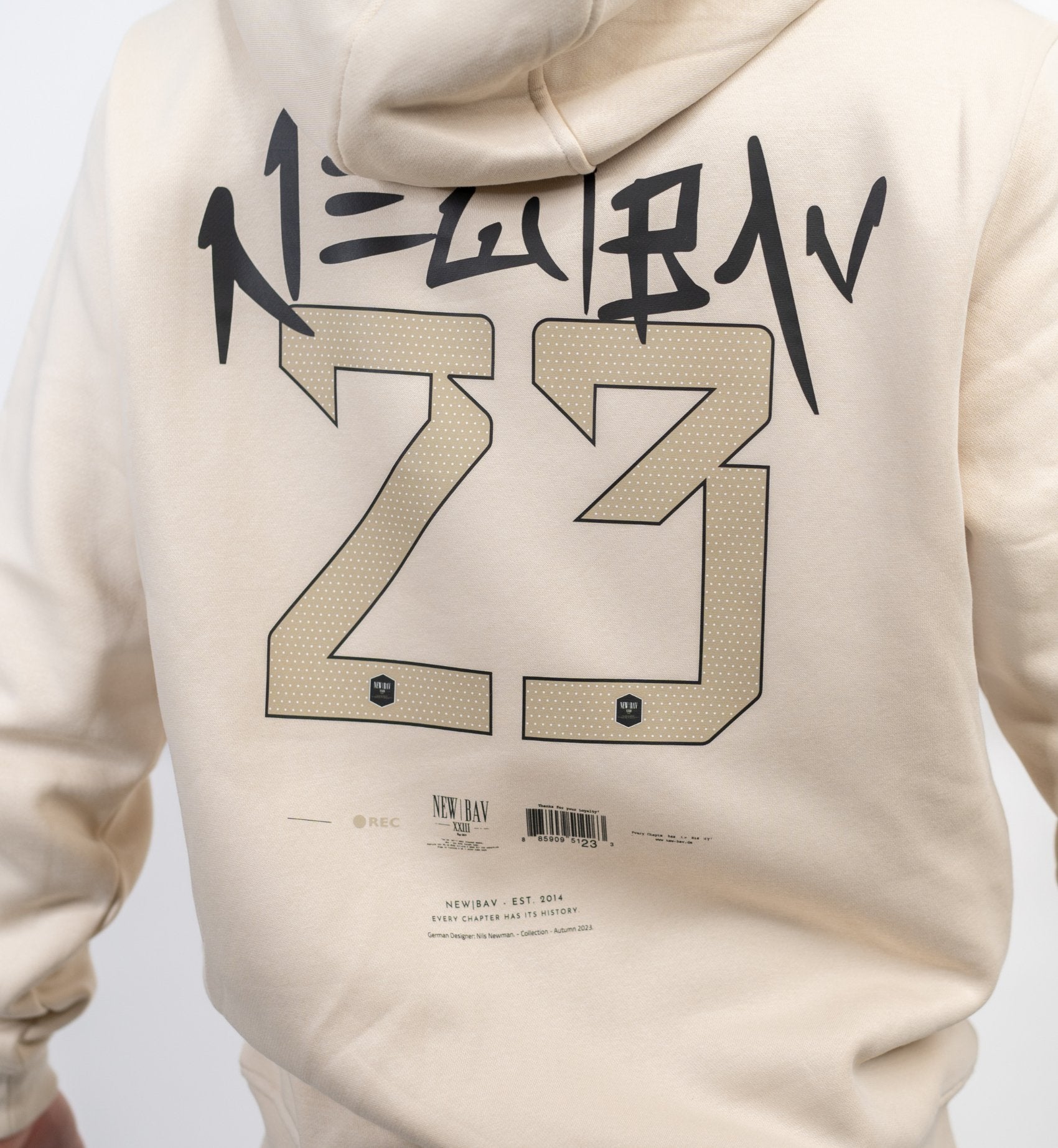 NB Beckham Hoodie Beige - new-bav