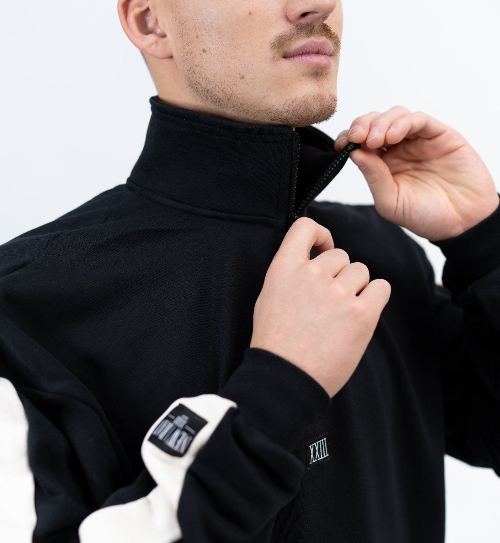 NB Benzema Zipp Sweatshirt Black - new-bav