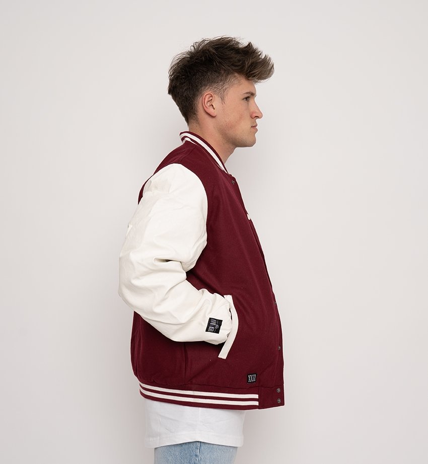 NB Donovan Collegejacke Bordeaux - new-bav