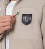 NB Henry Sherpa Flauschjacke Beige - new-bav
