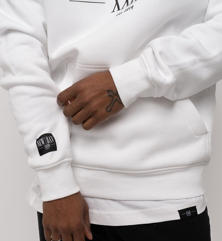 NB Jupp Classic Hoodie White - new-bav