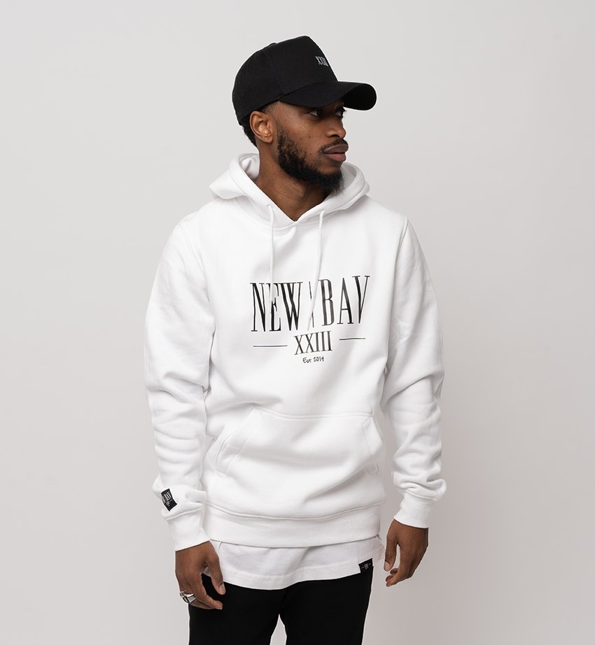 NB Jupp Classic Hoodie White - new-bav