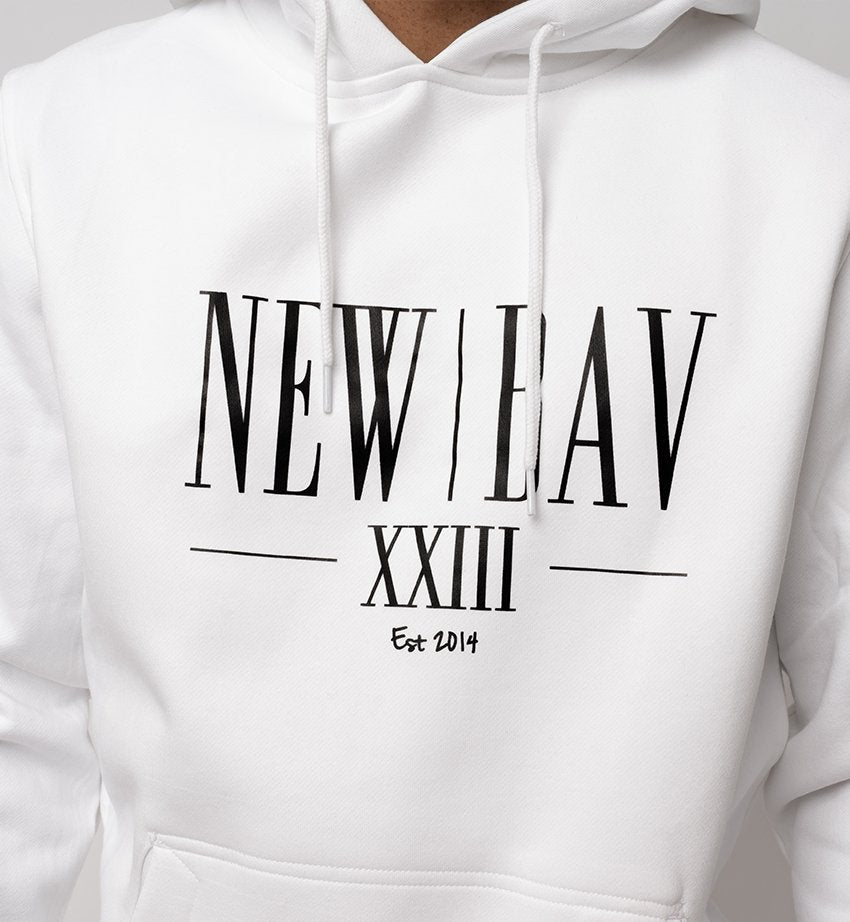 NB Jupp Classic Hoodie White - new-bav