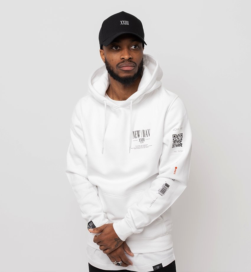 NB Pique Classic Hoodie White - new-bav