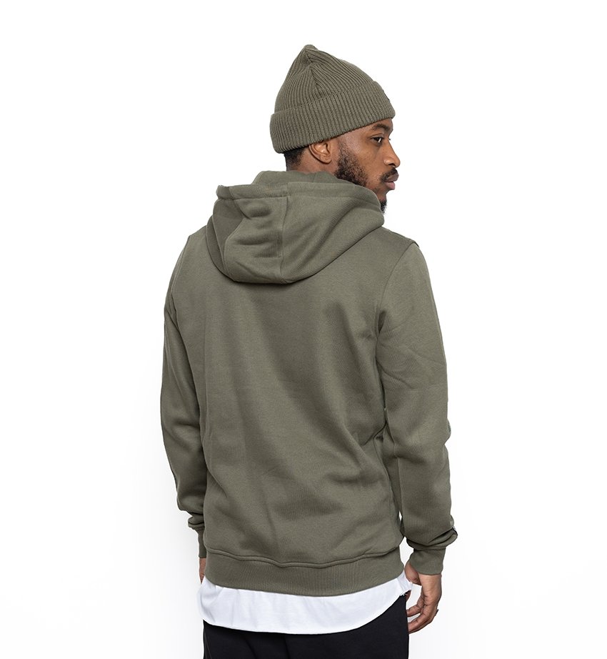 NB Pique Hoodie Olive - new-bav