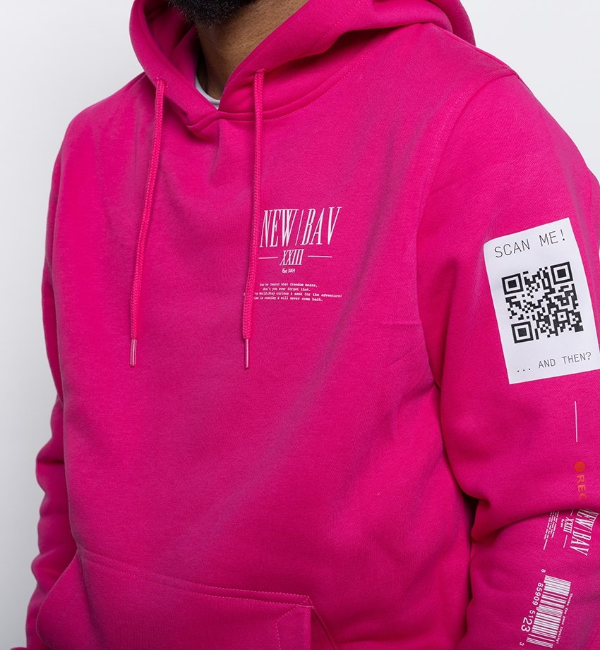 NB Pique Hoodie Pink - new-bav