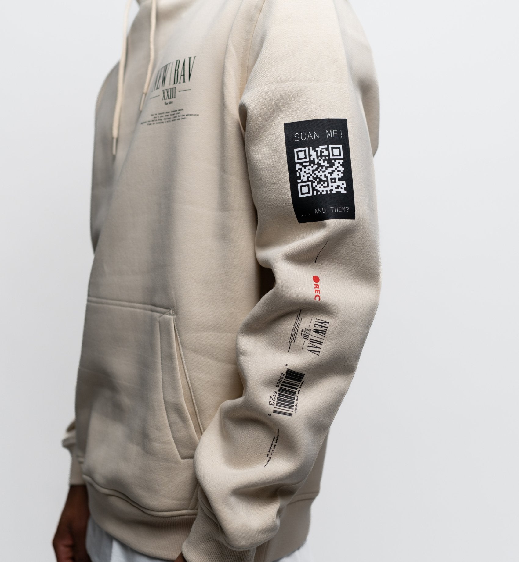 NB Pique Hoodie Sand - new-bav