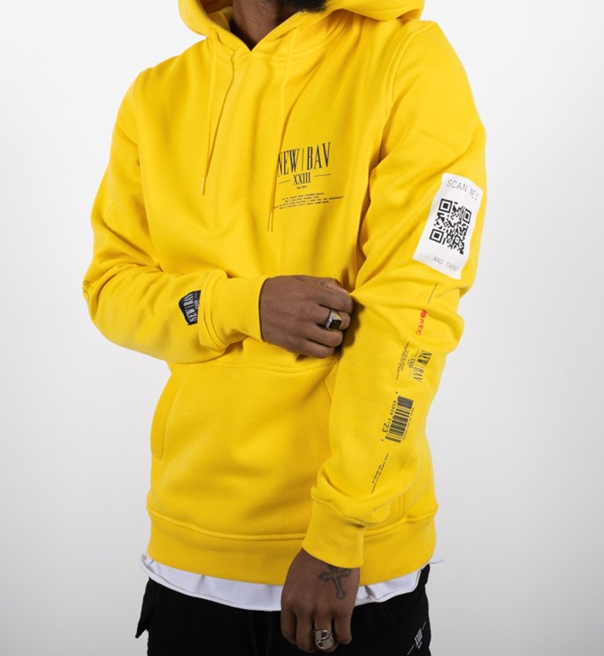 NB Pique Hoodie Yellow - new-bav