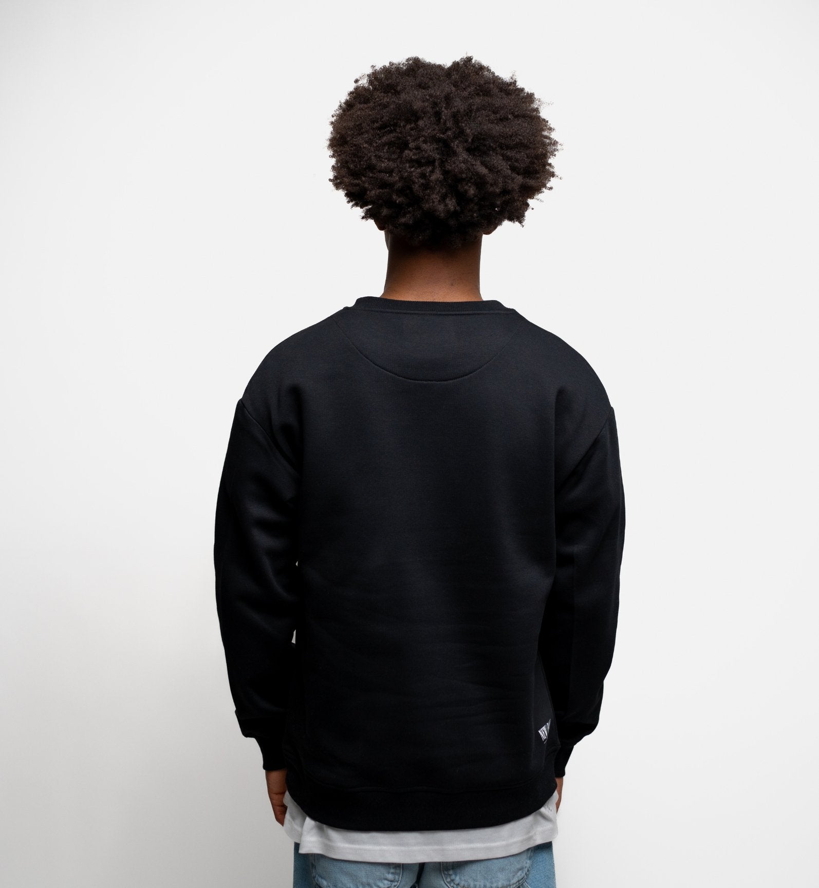 NB Pique Sweatshirt Black - new-bav