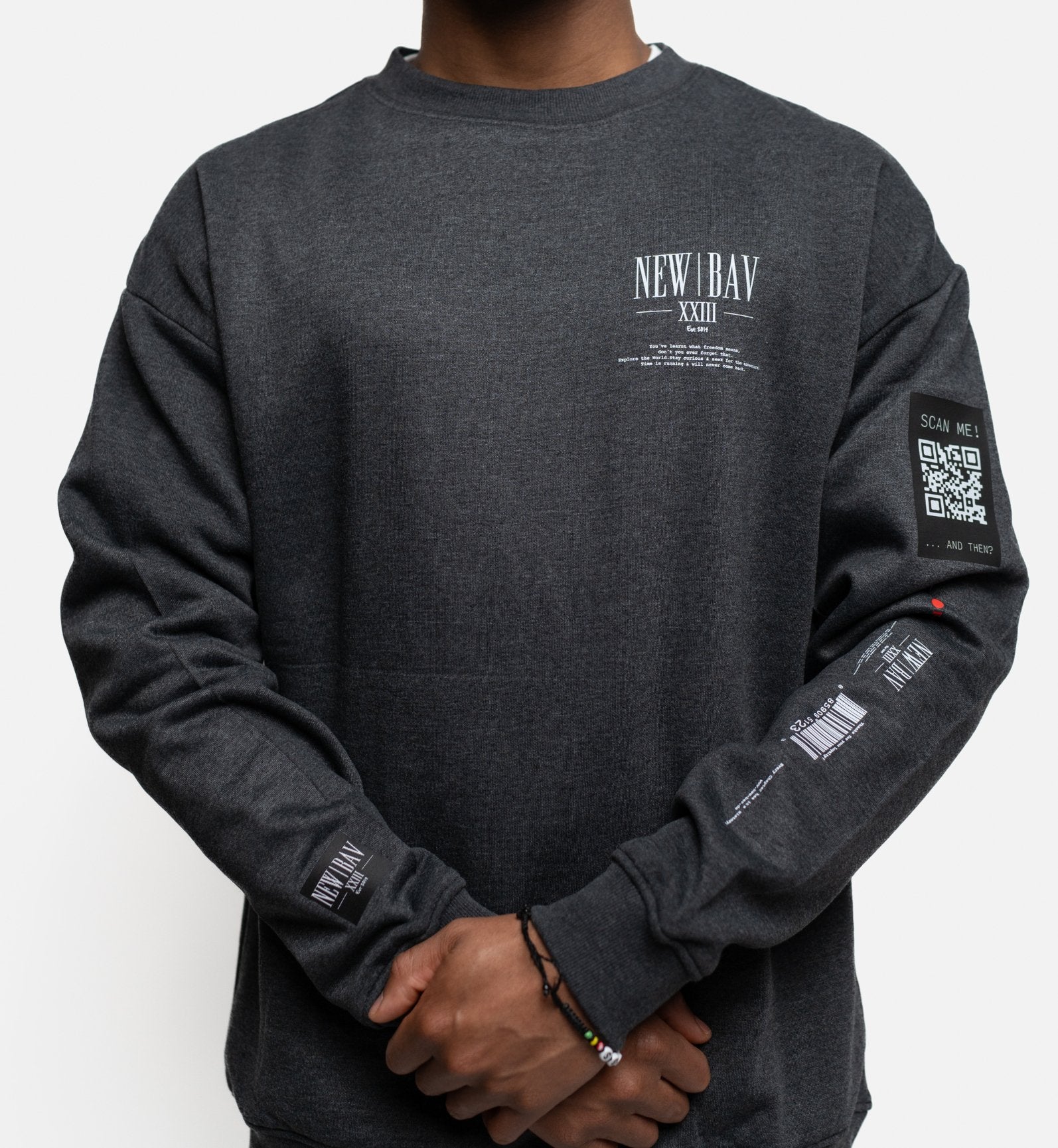 NB Pique Sweatshirt Darkgrey - new-bav