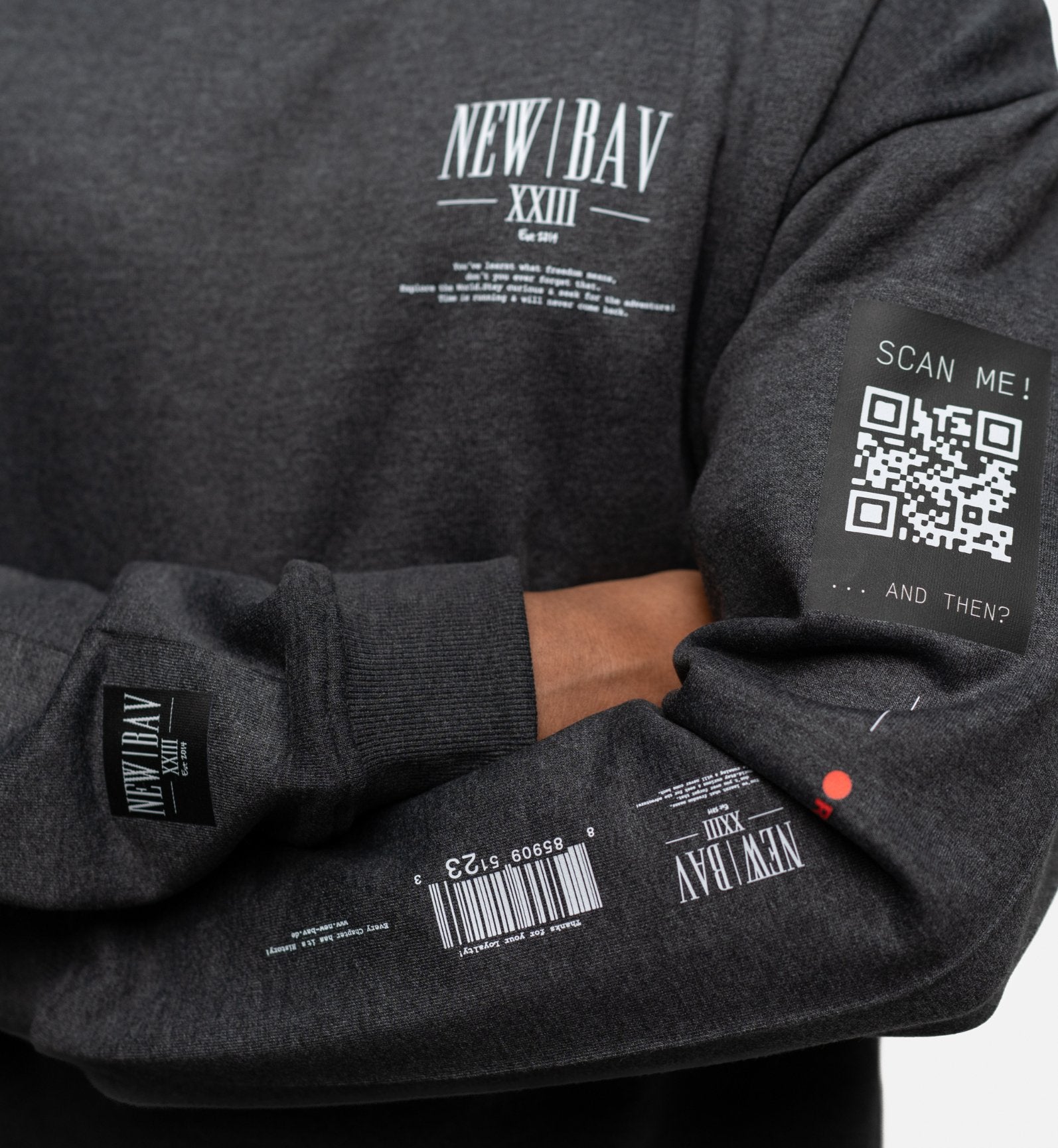 NB Pique Sweatshirt Darkgrey - new-bav