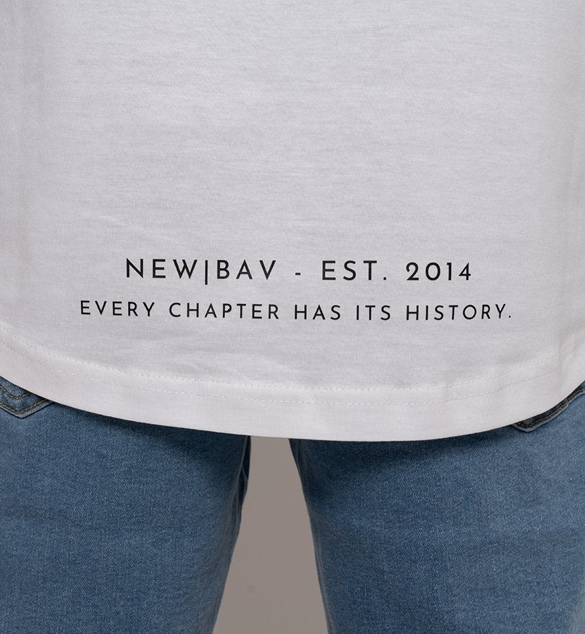 NB Pizzaro Oversize Shirt White 140gsm - new-bav